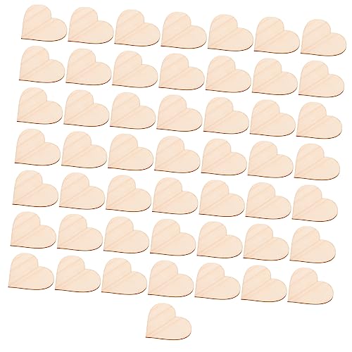 DOITOOL 50Stücke Herzförmige Holzspäne DIY Malerei Zubehör für Leichtes Bastelmaterial Hochwertigem Holz für Dekoration und Gestaltung DOITOOL 50Stücke Herzförmige Holzspäne DIY Malerei Zubehör für Leichtes Bastelmaterial Hochwertigem Holz für Dekoration und Gestaltung von DOITOOL