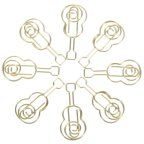 DOITOOL 50Stücke Musiknoten Papierclips Goldene Büroklammern für Dokumente Dekorative Clips für Schule Büro und Kreative Projekte von DOITOOL