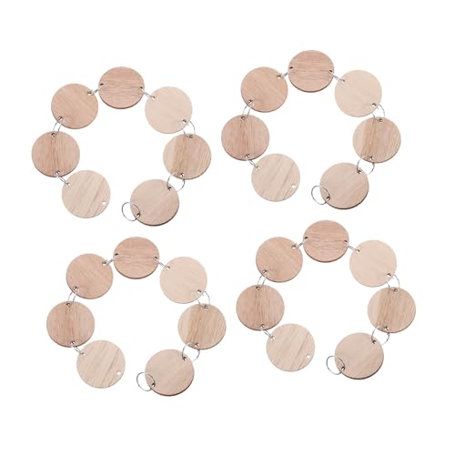 DOITOOL 50Stücke Runde Holzscheiben Set mit Eisenringen für DIY Kalendertafel Geburtstagserinnerung Heimdekoration Holzmaserung DOITOOL 50Stücke Runde Holzscheiben Set mit Eisenringen für DIY Kalendertafel Geburtstagserinnerung Heimdekoration Holzmaserung von DOITOOL