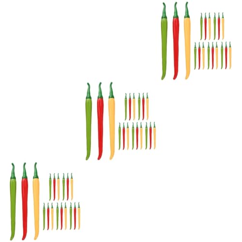 DOITOOL 54 Teiliges Chili Gelstifte Lustige Gemüseform Kugelschreiber Glattes Schreiben Kindgerechte Schreibstifte Geschenkidee für Schüler Freunde Bürobedarf von DOITOOL