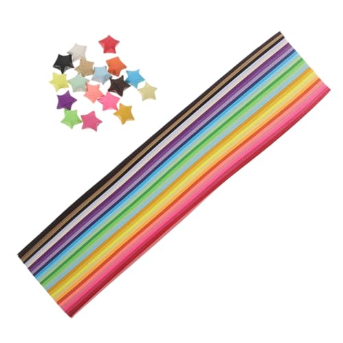 DOITOOL 540 Stück Origami-Stern Sterndekor Basteldekoration aus Papier Weihnachten Sterne farbig Sternfaltpapier Papierstreifen zum Basteln Origami-Papierstreifen Colorful DOITOOL 540 Stück Origami-Stern Sterndekor Basteldekoration aus Papier Weihnachten Sterne farbig Sternfaltpapier Papierstreifen zum Basteln Origami-Papierstreifen Colorful von DOITOOL