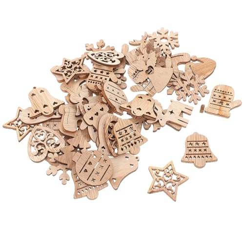 DOITOOL 54Stücke Holzscheiben für Weihnachtsdeko DIY Holzformen für Festliche Anlässe Geeignet für und Kreative Bastelprojekte Zufälliger Stil DOITOOL 54Stücke Holzscheiben für Weihnachtsdeko DIY Holzformen für Festliche Anlässe Geeignet für und Kreative Bastelprojekte Zufälliger Stil von DOITOOL