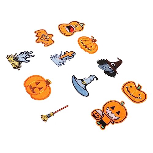 DOITOOL 55 Stck. Teiliges Bestickte Halloween Stoffaufkleber Kürbis Fledermaus Geist Applikationen zum Aufnähen für DIY Kleidung Jacken Hüte DOITOOL 55 Stck. Teiliges Bestickte Halloween Stoffaufkleber Kürbis Fledermaus Geist Applikationen zum Aufnähen für DIY Kleidung Jacken Hüte von DOITOOL