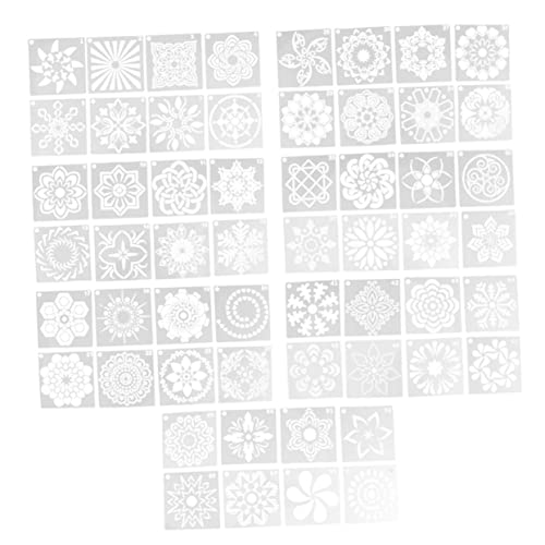 DOITOOL 56 Stück Teiliges Mandala Schablonen Set für Diy Malprojekte Wiederverwendbare Schablonen für Wandmalerei und Kunsthandwerk Vielseitige Zeichnungsvorlagen Hochwertigem Material von DOITOOL