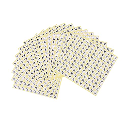 DOITOOL 5Er-Packungen Pack Selbstklebende Runde Größenetiketten für Kleidung Xs S Xl Praktische Etiketten für T Shirts und Mäntel für Bekleidungshändler von DOITOOL