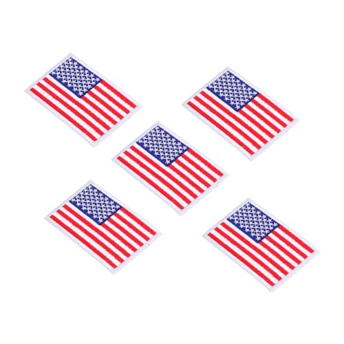 DOITOOL 5Stücke Aufnäher mit Amerikanischer Flagge Bestickte Stoffpflaster für Kleidung Hüte und Taschen Selbstklebend Langlebig und Leicht zu Entfernen DOITOOL 5Stücke Aufnäher mit Amerikanischer Flagge Bestickte Stoffpflaster für Kleidung Hüte und Taschen Selbstklebend Langlebig und Leicht zu Entfernen von DOITOOL