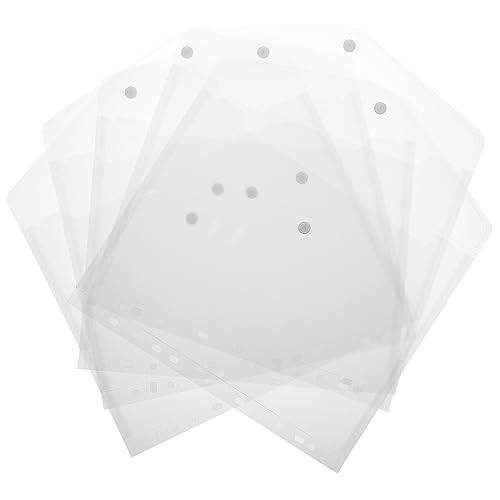 DOITOOL 5Stücke Dateispeicherbeutel Transparent für Dokumentenschutz Büroorganisation und Fotoaufbewahrung Material Leicht zu Reinigen von DOITOOL