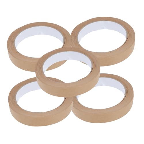 DOITOOL 5Stücke Kraftpapier Klebeband Selbstklebende DIY Papierbänder Zerreißbares Verpackungsband für Geschenkverpackung Bastelprojekte Umzug DOITOOL 5Stücke Kraftpapier Klebeband Selbstklebende DIY Papierbänder Zerreißbares Verpackungsband für Geschenkverpackung Bastelprojekte Umzug von DOITOOL