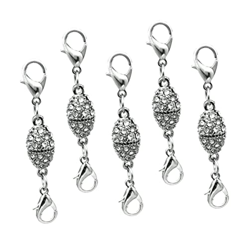 DOITOOL 5Stücke Olivfarbener Hummerclip Magnetverschluss Teiliges Strass Schnalle für DIY Schmuckherstellung Langlebig und Elegant für Halsketten und Armbänder DOITOOL 5Stücke Olivfarbener Hummerclip Magnetverschluss Teiliges Strass Schnalle für DIY Schmuckherstellung Langlebig und Elegant für Halsketten und Armbänder von DOITOOL