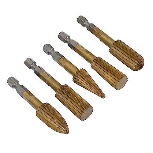 DOITOOL 5Stücke Rotationsfräser Set Teilig Hochgeschwindigkeits Stahl Werkzeug für Holzschnitzerei und Präzise Bearbeitung von Metallen und Nichtmetallen Kompatibel mit Elektrischen DOITOOL 5Stücke Rotationsfräser Set Teilig Hochgeschwindigkeits Stahl Werkzeug für Holzschnitzerei und Präzise Bearbeitung von Metallen und Nichtmetallen Kompatibel mit Elektrischen von DOITOOL