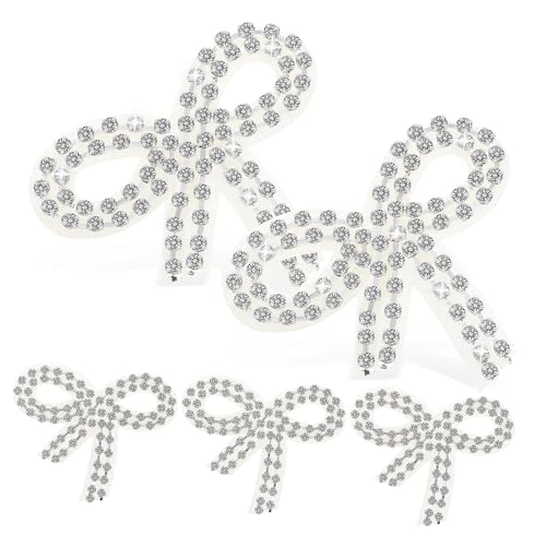 DOITOOL 5Stücke Strass Bogen Applikationen Funkelnde Verzierungen für Kleidung Hüte Taschen Einfache Anwendung zur Reparatur und Dekoration von Kleidung DOITOOL 5Stücke Strass Bogen Applikationen Funkelnde Verzierungen für Kleidung Hüte Taschen Einfache Anwendung zur Reparatur und Dekoration von Kleidung von DOITOOL