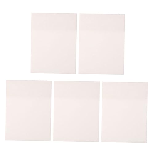 DOITOOL 5Stücke Transparente Wasserdichte Haftnotizen Praktische Memo Pads für Schule und Büro Beschriftbar für Notizen und Erinnerungen Hohe Haftkraft Großformatig von DOITOOL