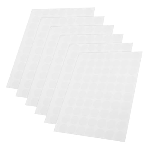 DOITOOL 6 Blätter Abnehmbare Klebepads Doppelseitige, Entfernbare Klebebänder Kleberaufkleber Foto-wandaufkleber Durchsichtige Klebepads Doppelseitige Aufkleber Acryl Transparent von DOITOOL