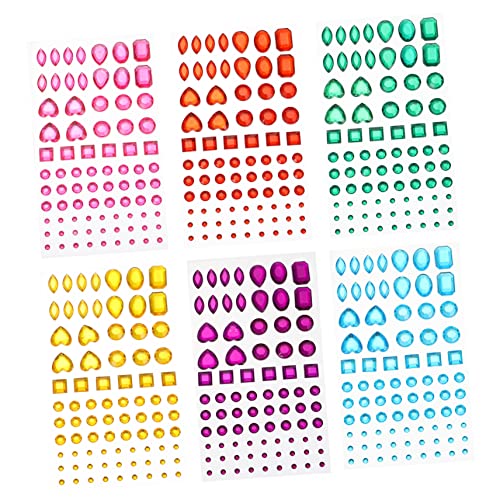 DOITOOL 6 Blätter Diy-diamant-aufkleber Diamant-kunst-kits Herzkristalle Gesichtsdiamantaufkleber Strass-aufkleber Perlenaufkleber Für Handwerk Strasssteine Rote Edelsteine Plastik DOITOOL 6 Blätter Diy-diamant-aufkleber Diamant-kunst-kits Herzkristalle Gesichtsdiamantaufkleber Strass-aufkleber Perlenaufkleber Für Handwerk Strasssteine Rote Edelsteine Plastik von DOITOOL