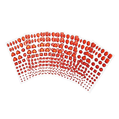 DOITOOL 6 Blätter Diy-diamant-aufkleber Farbig Strasssteine Maniküre-diamanten Rosa Klein Für Basteln Strassaufkleber Diamond Art Dekorativ Edelstein-aufkleber Nagel Rot Plastik DOITOOL 6 Blätter Diy-diamant-aufkleber Farbig Strasssteine Maniküre-diamanten Rosa Klein Für Basteln Strassaufkleber Diamond Art Dekorativ Edelstein-aufkleber Nagel Rot Plastik von DOITOOL