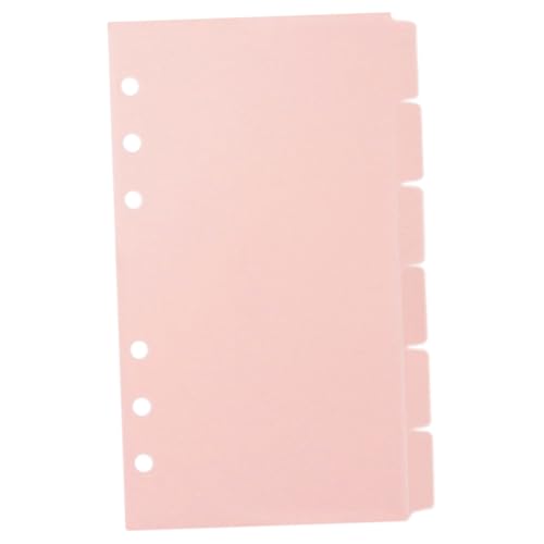DOITOOL 6 Blätter Losenblattzubehör Registerkarte Notebook Indexteiler Aus Papier Ordnertrenner Notizbuch Mit Losen Blättern Separator Einsätze Loch Registerkarten Sechs Pp von DOITOOL