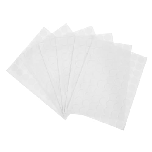 DOITOOL 6 Blätter Runder Acrylaufkleber Klebepads doppelseitig selbstklebendes Klebeband entfernbares doppelseitiges Klebeband durchsichtige doppelseitige Aufkleber Transparent von DOITOOL