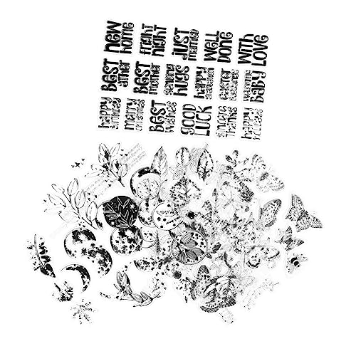 DOITOOL 6 Blätter Teiliges Set Kleine Transparente Silikonstempel mit Vintage Motiven für Scrapbooking Journaling und Diy Basteln Wiederverwendbar Langlebig für Kreative Dekorationen und DOITOOL 6 Blätter Teiliges Set Kleine Transparente Silikonstempel mit Vintage Motiven für Scrapbooking Journaling und Diy Basteln Wiederverwendbar Langlebig für Kreative Dekorationen und von DOITOOL