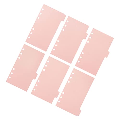 DOITOOL 6 Blätter Trennblätter für Ringbuch Index Teiler Pastellfarben Wiederverwendbare Trennseiten für Notizbuch für Schule Büro und Persönliche Organisation von DOITOOL