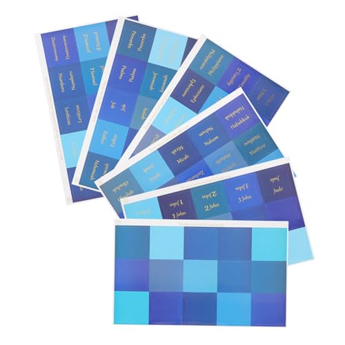 DOITOOL 6 Blatt Binder Tabs Zum Aufkleben Der Bibel Tabs Zum Lernen Haftnotiz Tabs Laminierte Bibel Index Tabs Bibel Tabs Für Frauen Bibel Tabs Für Einfache Navigation Aufkleber von DOITOOL