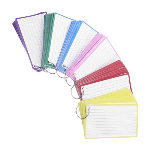 DOITOOL 6 Karteikarten Zum Lernen Mini-notizblöcke Notizbücher Aufnehmen Lernkarten Sprachkarten Meeting-notizbücher Karteikarten Notizbuch Kleiner Notizblock Memo -karten Indexpads Eisen von DOITOOL