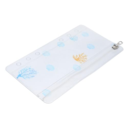 DOITOOL 6-Loch-Ordnertaschen Sparordner Notizen Beutel Notizbuch Planer aktenordner briefumschläge Ordner mit 6-Loch-Reißverschluss PVC-Tasche mit Reißverschluss von DOITOOL
