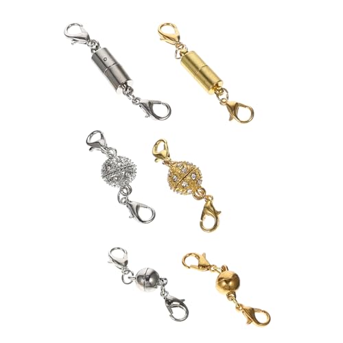 DOITOOL 6 Paare Magnetische Schmuckverschlüsse Kugelförmige Kettenverschlüsse für Armbänder für Diy Schmuckherstellung und für Familie von DOITOOL