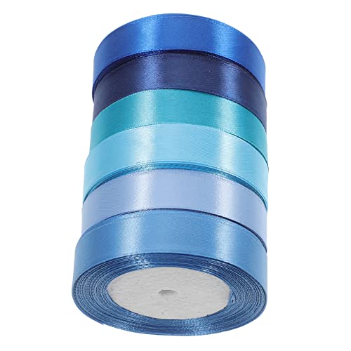 DOITOOL 6 Rollen 25cm Band seidenband ribbon geschenkeband ziernieten vuelight schneidbares Paketband farbig Geschenkband für den täglichen Gebrauch Schneidbares Bastelband Polyester Blue DOITOOL 6 Rollen 25cm Band seidenband ribbon geschenkeband ziernieten vuelight schneidbares Paketband farbig Geschenkband für den täglichen Gebrauch Schneidbares Bastelband Polyester Blue von DOITOOL