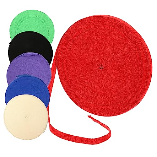 DOITOOL 6 Rollen Baumwoll Nähbänder Dekorative Baumwollbänder für Kleidung Bastelprojekte und Off Schwarz Rot Yards pro Rolle DOITOOL 6 Rollen Baumwoll Nähbänder Dekorative Baumwollbänder für Kleidung Bastelprojekte und Off Schwarz Rot Yards pro Rolle von DOITOOL