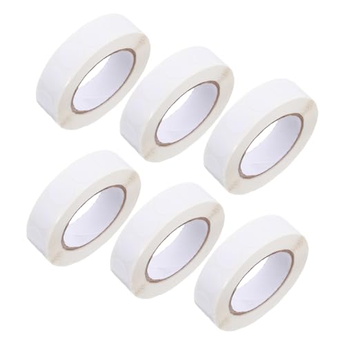 DOITOOL 6 Rollen Blanko Punktaufkleber Kleine Runde Etiketten Runde Papieraufkleber Punktaufkleber Beschreibbare Aufkleber Kreisaufkleber Selbstklebende DOITOOL 6 Rollen Blanko Punktaufkleber Kleine Runde Etiketten Runde Papieraufkleber Punktaufkleber Beschreibbare Aufkleber Kreisaufkleber Selbstklebende von DOITOOL