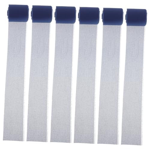 DOITOOL 6 Rollen Breites Handgerissenes Chiffonband in Blau Seidiges Geschenkband mit Natürlichem Fransenrand für DIY Basteln Hochzeitsdekoration Brautsträuße und Geschenkverpackung von DOITOOL