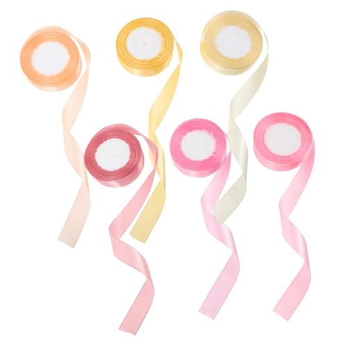 DOITOOL 6 Rollen Geschenkband Dekorative Satinbänder für Geschenkverpackung Bastelprojekte Hochzeiten und Feiern DOITOOL 6 Rollen Geschenkband Dekorative Satinbänder für Geschenkverpackung Bastelprojekte Hochzeiten und Feiern von DOITOOL