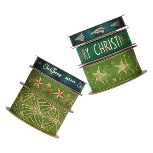 DOITOOL 6 Rollen Grünes Glitzerndes Geschenkband für Weihnachten Kuchenverzierung Haarschmuck und Blumenarrangements Vielseitig und Einfach zu Handhaben DOITOOL 6 Rollen Grünes Glitzerndes Geschenkband für Weihnachten Kuchenverzierung Haarschmuck und Blumenarrangements Vielseitig und Einfach zu Handhaben von DOITOOL