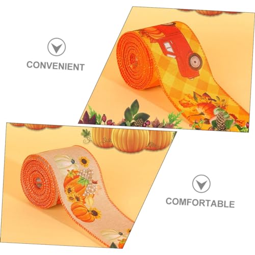 DOITOOL 6 Rollen Herbstliche Geschenkband Deko aus Strapazierfähigem Kürbis und Ahornblatt Muster Flexibel Langlebig für Geschenkverpackungen Bastelarbeiten und Erntedankfest Dekoration DOITOOL 6 Rollen Herbstliche Geschenkband Deko aus Strapazierfähigem Kürbis und Ahornblatt Muster Flexibel Langlebig für Geschenkverpackungen Bastelarbeiten und Erntedankfest Dekoration von DOITOOL