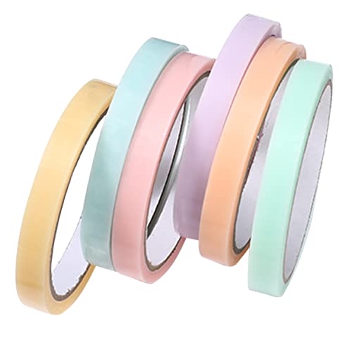 DOITOOL 6 Rollen Kugelband eintauchen Klebestreifen farbiges Abdeckband dekompressionsspielzeug decompression toy spielzeuge klebrige Bälle machen Klebeband entspannte Bälle Plastik von DOITOOL