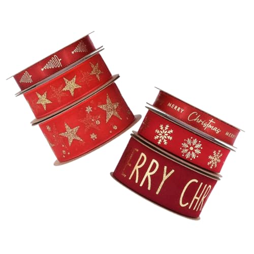 DOITOOL 6 Rollen Rotes Breites Glitzer Organza Band Festliches Geschenkband für Weihnachten Hochzeit Party DIY Dekorationen Schleifenband mit Flexiblem Strapazierfähigem DOITOOL 6 Rollen Rotes Breites Glitzer Organza Band Festliches Geschenkband für Weihnachten Hochzeit Party DIY Dekorationen Schleifenband mit Flexiblem Strapazierfähigem von DOITOOL