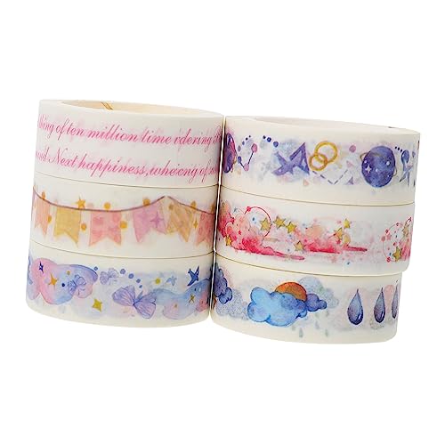 DOITOOL 6 Rollen Washi Tape Dekoratives Klebeband Langlebiges Scrapbook Masking Tape Selbstklebend Einfach zu Reißen für Tagebuch Kalender Fotoalbum und Diy Bastelprojekte Geeignet DOITOOL 6 Rollen Washi Tape Dekoratives Klebeband Langlebiges Scrapbook Masking Tape Selbstklebend Einfach zu Reißen für Tagebuch Kalender Fotoalbum und Diy Bastelprojekte Geeignet von DOITOOL