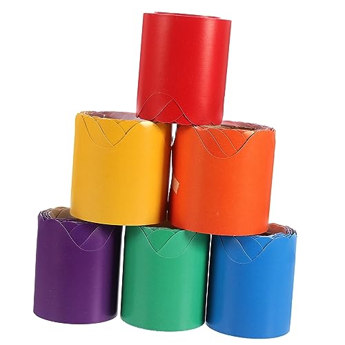 DOITOOL 6 Rollen Wellenförmige Pinnwandbordüre Dekorative Aufkleber für Klassenzimmer und Bürodekoration Rot Grün Blau Gelb und Orange DOITOOL 6 Rollen Wellenförmige Pinnwandbordüre Dekorative Aufkleber für Klassenzimmer und Bürodekoration Rot Grün Blau Gelb und Orange von DOITOOL