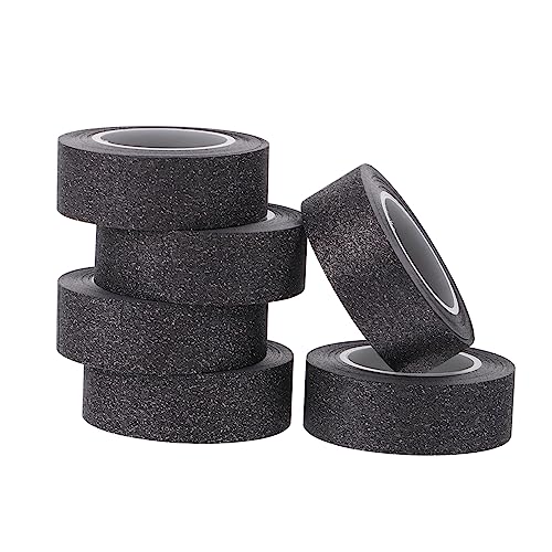 DOITOOL 6 Rollen schwarzes Washi-Tape schwarzes Glitzerband funkelnd Dekorativ bastelmaterial bastel materialien Scrapbook-Klebeband selber machen DIY Klebeband Papier Black DOITOOL 6 Rollen schwarzes Washi-Tape schwarzes Glitzerband funkelnd Dekorativ bastelmaterial bastel materialien Scrapbook-Klebeband selber machen DIY Klebeband Papier Black von DOITOOL