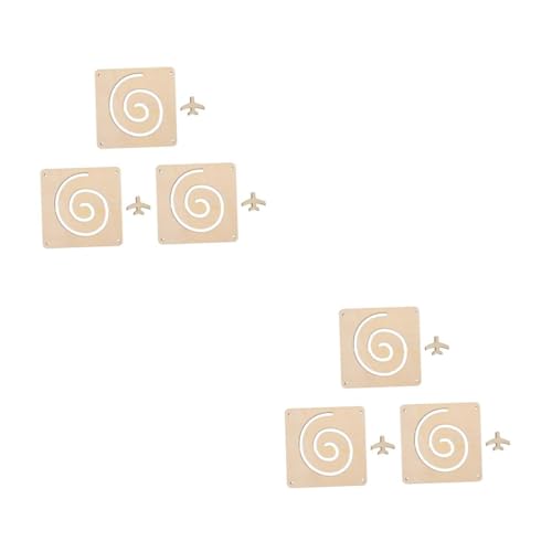 DOITOOL 6 Sätze Diy Holzornament Teiliges mit Leeren Holzscheiben für Malen und Gestalten für Familien Sicher und Fördert Kognitive Fähigkeiten von DOITOOL