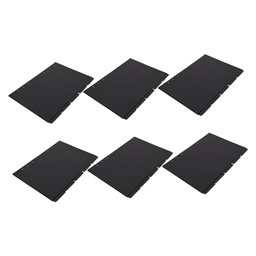 DOITOOL 6 Sätze Index Tags Trennblätter Teiliges Wiederverwendbare Trennblätter für Ringordner und Notizbücher Praktisch für Berichte und Präsentationen von DOITOOL