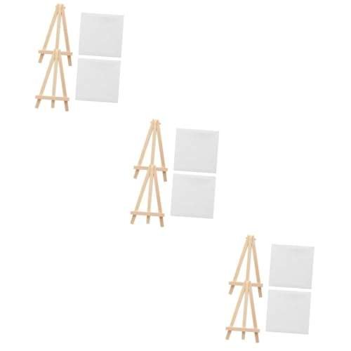DOITOOL 6 Sätze Mini Staffelei mit Multifunktionale Malleinwände für Diy Kunstwerke und Kreative Dekoration für Zuhause Büro und Galerie von DOITOOL