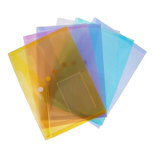 DOITOOL 6 Stück A5 -Dateibeutel Reise-Aufbewahrungstasche Reißverschluss Reisedokument tragbar für büromaterial office supplies Aktentasche aus Kunststoff Aktenordner aus Kunststoff DOITOOL 6 Stück A5 -Dateibeutel Reise-Aufbewahrungstasche Reißverschluss Reisedokument tragbar für büromaterial office supplies Aktentasche aus Kunststoff Aktenordner aus Kunststoff von DOITOOL