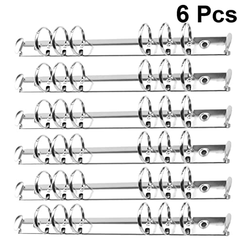 DOITOOL 6 Stück Binderordner Ringclips Bücherringe Schreibwaren Buchbinder Bindering Halten Ringordner Für Lose Blätter Bindungsringe Ö A5 Bindemittel Loseblattordner Schlüssel Loch Silver DOITOOL 6 Stück Binderordner Ringclips Bücherringe Schreibwaren Buchbinder Bindering Halten Ringordner Für Lose Blätter Bindungsringe Ö A5 Bindemittel Loseblattordner Schlüssel Loch Silver von DOITOOL