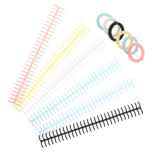 DOITOOL 6 Stück Bindungsring Spiralbindung Schleife Datei binden Notizbuch mit losen Blättern Spulenbindungsstacheln Ringordner für lose Blätter Bindungsspulen Ringe für Notizbuch Plastik von DOITOOL