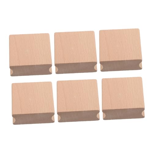 DOITOOL 6 Stück Blanko Holzblöcke für Stempelherstellung Natürliche Formbeständige DIY Stamp Blocks Grooved Minimal Geschliffen für Bastelprojekte und Teamaktivitäten DOITOOL 6 Stück Blanko Holzblöcke für Stempelherstellung Natürliche Formbeständige DIY Stamp Blocks Grooved Minimal Geschliffen für Bastelprojekte und Teamaktivitäten von DOITOOL
