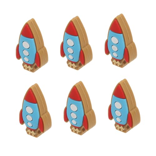 DOITOOL 6 Stück Bleistiftkappenschutz Bleistiftschutzdeckel Bleistiftspitzenkappen Cartoon Bleistiftkappenabdeckungen Bleistiftornamente Süße Bleistiftverlängerung Kleine von DOITOOL