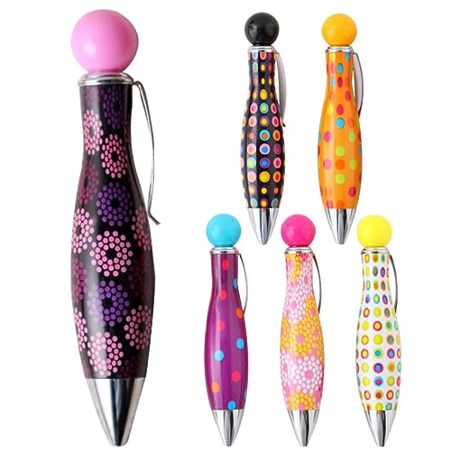 DOITOOL 6 Stück Bowlingkugel Stift Stifte für die Schule Mini Schüttgutstifte funky Griff schreibkladde kugelschreiber Grußkarten dekorative stifte Plüsch Signierstift Plastik von DOITOOL