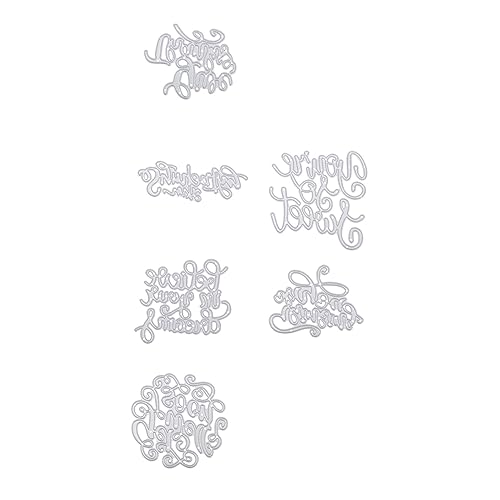DOITOOL 6 Stück DIY Stanzmesser Formschablonen Für Kartengestaltung Scrapbooking Bastelschablonen Kartengestaltung Schablonen Stanzformen Prägung Weihnachtsbasteln DOITOOL 6 Stück DIY Stanzmesser Formschablonen Für Kartengestaltung Scrapbooking Bastelschablonen Kartengestaltung Schablonen Stanzformen Prägung Weihnachtsbasteln von DOITOOL