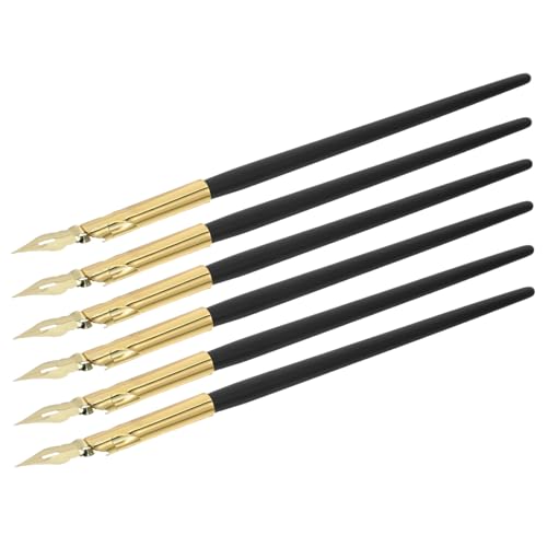 DOITOOL 6 Stück Dip-Stift Füllfederhalter zum Zeichnen Brunnenstift tauchen Tintentauchstift Malerei Kalligrafiestift Malerei Tauchstift Tinte Kalligrafiestift Comic - Metall Golden DOITOOL 6 Stück Dip-Stift Füllfederhalter zum Zeichnen Brunnenstift tauchen Tintentauchstift Malerei Kalligrafiestift Malerei Tauchstift Tinte Kalligrafiestift Comic - Metall Golden von DOITOOL